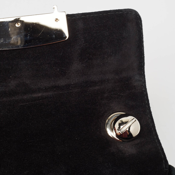 YVES SAINT LAURENT Black Patent Leather Pushlock Flap Chain Bag - Picture 6 of 8